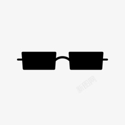 配戴太阳镜紫外线眼镜图标高清图片