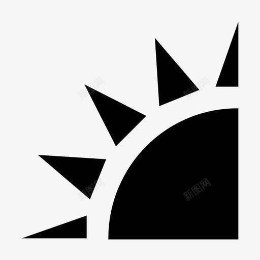 阳光夏日天空图标svg_新图网 https://ixintu.com 夏日 天空 暖 热 自然和生态材料设计图标 阳光