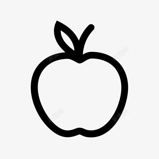 苹果咬食物图标svg_新图网 https://ixintu.com 健康 咬 新鲜 水果 甜味 维生素 自然 苹果 食物