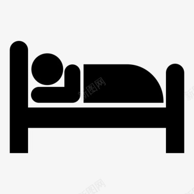 床睡眠床垫图标图标
