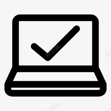 笔记本电脑投票验证图标图标