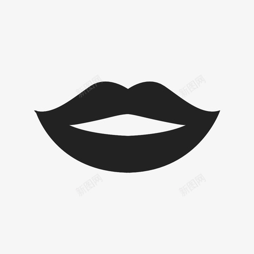 嘴唇女性图像图标svg_新图网 https://ixintu.com 嘴唇 嘴巴 图像 女人 女性