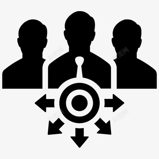 战略团队计划图标svg_新图网 https://ixintu.com 人力资源 商业计划 商务人员第二卷 团队 思想 思考 战略 男人 管理 计划