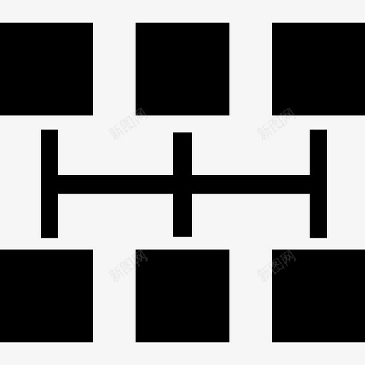 六个黑色方块图形界面方块图图标svg_新图网 https://ixintu.com 六个黑色方块图形 方块图 界面