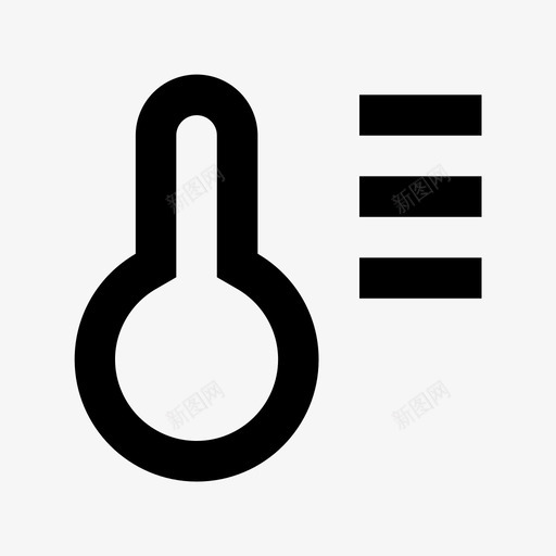 温度计科技材料标图标svg_新图网 https://ixintu.com 温度计 科技材料设计图标