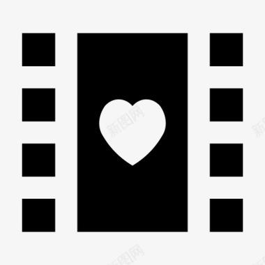 浪漫电影爱情和浪漫材料标图标图标