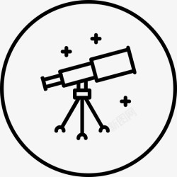 太空发现望远镜视觉星星图标高清图片
