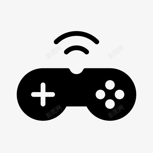 无线游戏板xboxwii图标svg_新图网 https://ixintu.com ps4 wifi wii xbox 技术 无线游戏板 无线缆 电子 硬件 设备