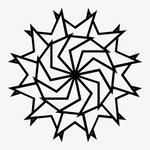 星星堆叠螺旋形图标svg_新图网 https://ixintu.com 保留 几何形状 加粗 否 售出 堆叠 旋转 星星 螺旋形 金色