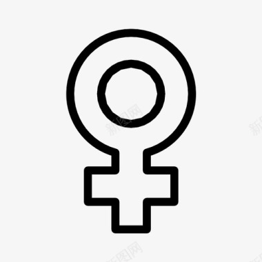 女性标志女性符号图标图标