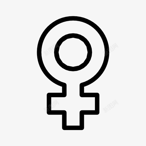 女性标志女性符号图标svg_新图网 https://ixintu.com 分离 医院 女性 女性标志 性别 洗手间标牌 符号 识别