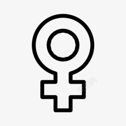 性别识别女性标志女性符号图标高清图片
