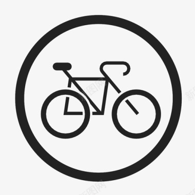 自行车两轮交通图标图标