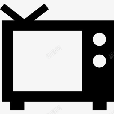电视工具和用具指向的图标图标