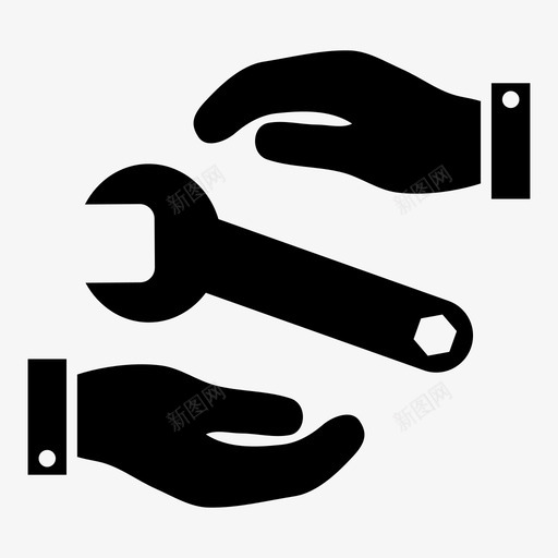 服务工具支持图标svg_新图网 https://ixintu.com 不 保留 出售 商务 工作 工具 支持 服务 服务工具 粗体 维修 黄金