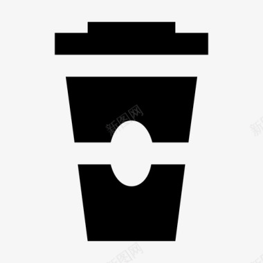 咖啡杯外卖咖啡多愁善感图标图标