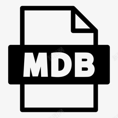 mdb文件格式网络工作移动工作图标图标