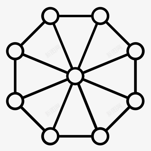 分子结构医学图标svg_新图网 https://ixintu.com 几何学 分子 分子几何学 化合物 化学 医学 原子 多面 结构 链接 键