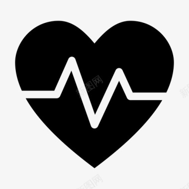 心跳节律脉搏图标图标