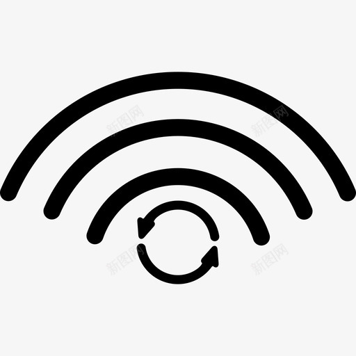 Wifi连接刷新标志箭头电话集图标svg_新图网 https://ixintu.com Wifi连接刷新标志 电话集 箭头