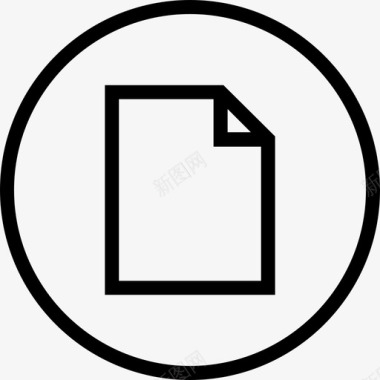 文档空白圆圈图标图标