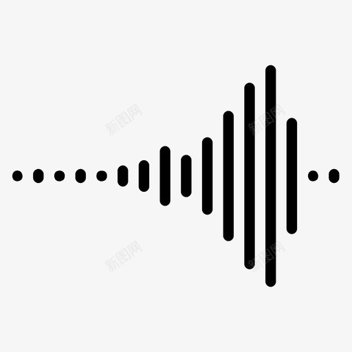 声音模拟波音波图标svg_新图网 https://ixintu.com 噪音 噪音logo 声音 模拟波 音波 音量波动
