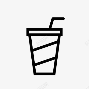 苏打杯饮料碳酸饮料图标图标