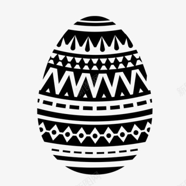 复活节彩蛋装饰性东方人图标图标