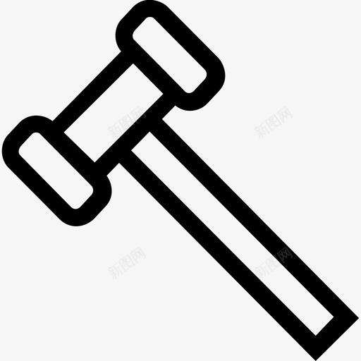 锤子工具结实图标svg_新图网 https://ixintu.com 大锤 工具 木 木槌 硬 结实 金属锤 铁 锤 锤子