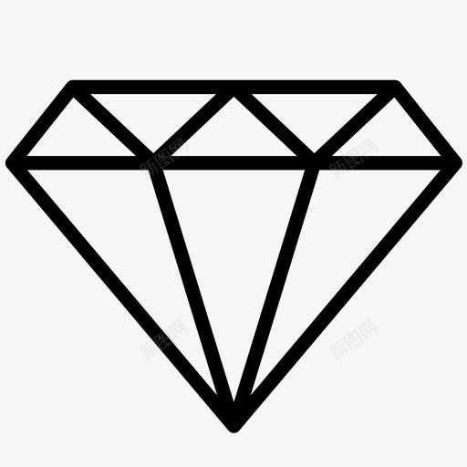 钻石克拉水晶图标svg_新图网 https://ixintu.com 克拉 商业和金融 宝石 岩石 水晶 珠宝 石头 红宝石 金融 钻石