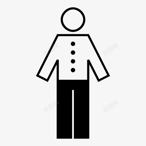 男士精心打扮服务员图标svg_新图网 https://ixintu.com y染色体 人 成人 服务员 男士 男性 精心打扮 衬衫 裤子