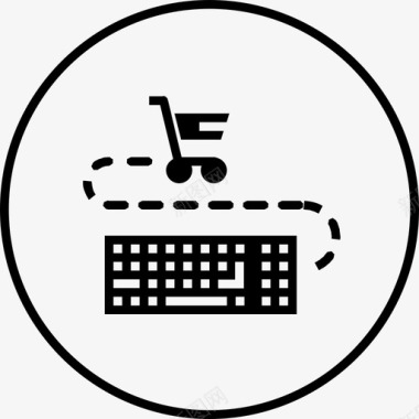 网上购物电子商务全面稳健图标图标