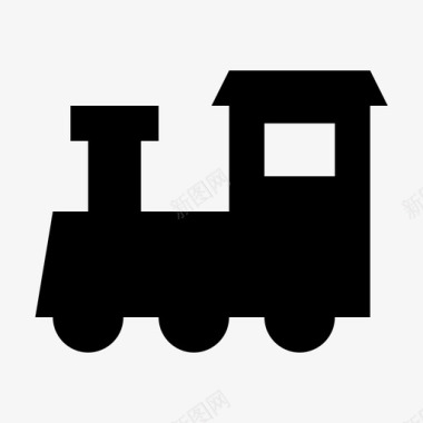 火车客车发动机图标图标
