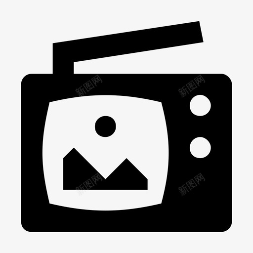 电视电子和设备材料标图标svg_新图网 https://ixintu.com 电子和设备材料设计图标 电视