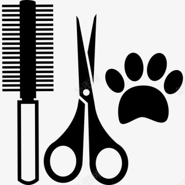 宠物发廊工具箱动物发廊图标图标