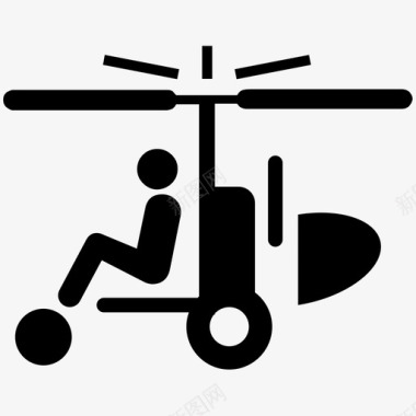 自动陀螺仪已售旋翼机图标图标