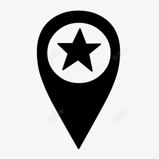 地图针星点图标svg_新图网 https://ixintu.com gps 位置 地图 地图针 地址 方向 星 点 街道 这里