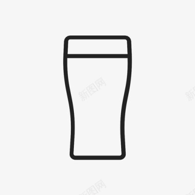 啤酒杯品脱新图标图标