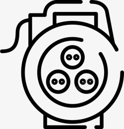 电力检查电源插座减法信号图标高清图片