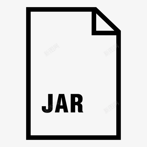 jar文件纸张页面图标svg_新图网 https://ixintu.com bend jar文件 java 代码 文件类型集合 文档 纸张 脚本文件 角点 页面