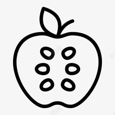 苹果减肥水果图标图标