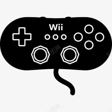 游戏娱乐视频游戏的WiiU控制图标图标