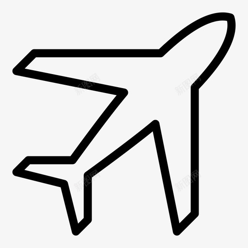 飞机飞行计划图标svg_新图网 https://ixintu.com 旅行 计划 飞机 飞行