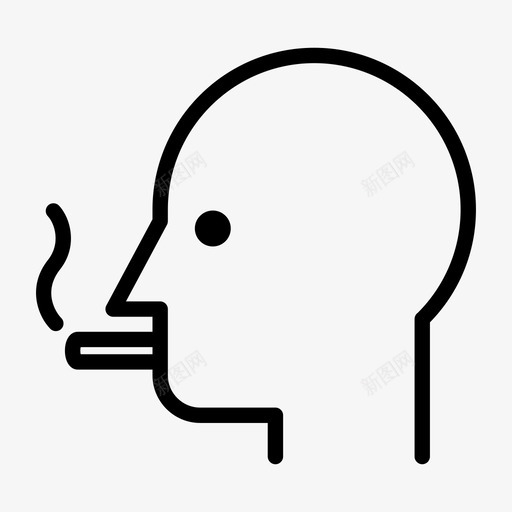吸烟者派禁烟图标svg_新图网 https://ixintu.com 产生 吸烟者 干燥 形成 时尚 派 禁烟 药品线 香烟