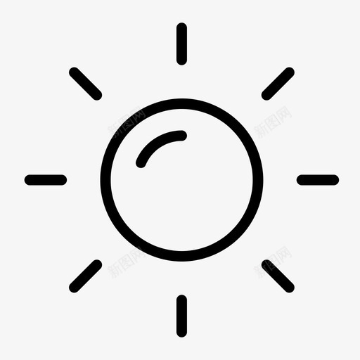 阳光天气悸动图标svg_新图网 https://ixintu.com 互联网 天气 天气预报 悸动 无线 晴朗 智能手机 最新技术 白天 阳光