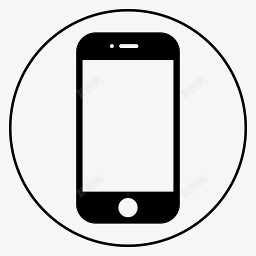 黑色iphone智能手机iphone苹果智能手机图标svg_新图网 https://ixintu.com 智能手机iphone苹果智能手机 黑色iphone