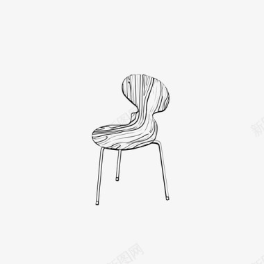 椅子斯堪的纳维亚图标图标