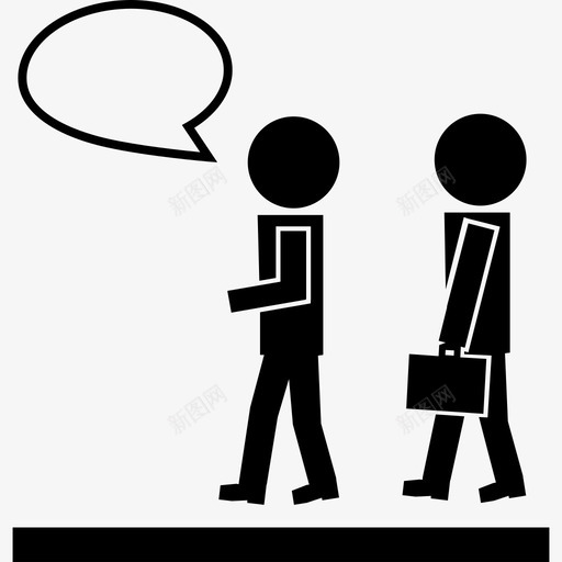 两个人走路一个说话另一个拿着公文包图标svg_新图网 https://ixintu.com 一个说话 两个人走路 人 另一个拿着公文包 学术1