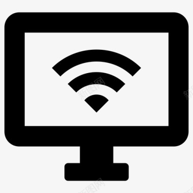 wifi网络馅饼图标图标