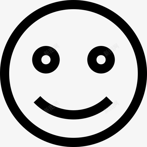 微笑表情情绪图标svg_新图网 https://ixintu.com 商务服务第一卷 幸福 微笑 快乐 情绪 积极 笑脸 脸 表情